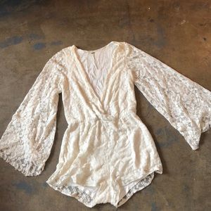 Free People Lace Romper